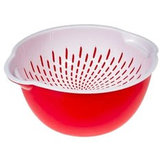 Миска-дуршлаг Kukina Raffinata Twin красный/белый