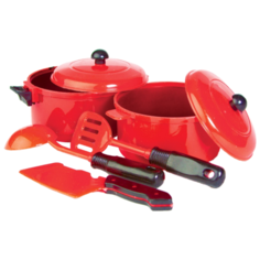 Набор посуды EstaBella Посудка юной хозяйки 62120 красный/черный