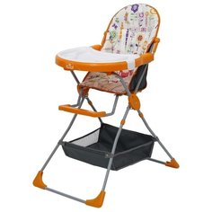 Стульчик для кормления Polini 252 яркий луг оранжевый