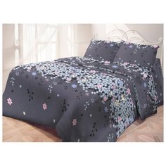 Постельное белье 1.5-спальное Самойловский текстиль Незабудка 50 х 70 бязь синий
