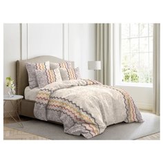 Постельное белье 1.5-спальное Ночь Нежна Арабика 70х70 см, бязь бежевый