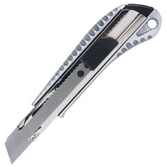 BRAUBERG Нож универсальный Metallic 235401 18 мм серебристый