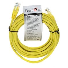 Патч-корд Telecom NA102-Y-1.5M RJ-45 (M) 1.5 м CAT5e желтый