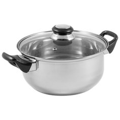 Кастрюля Mallony BAK-01 1,4 л, серебристый/черный