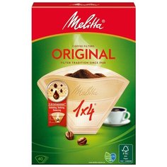 Одноразовые фильтры для капельной кофеварки Melitta Original коричневые Размер 1х4 40 шт.