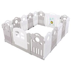 Манеж-ширма Floopsi L-WL30 белый/серый