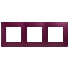 Рамка 3п Legrand Etika 672563, фиолетовый