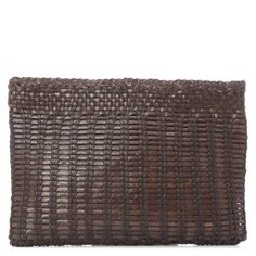 Клатч DRAGON POCHETTE LIZARD LARGE коричневый