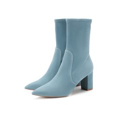 Замшевые ботильоны Stuart Weitzman