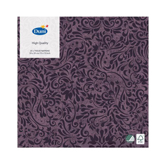 Салфетки Duni ZINNIA PLUM бумажные DL SOFT 40х40 см