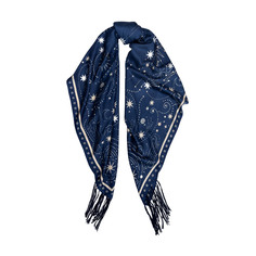 Платок Labbra голубой 130x130 см