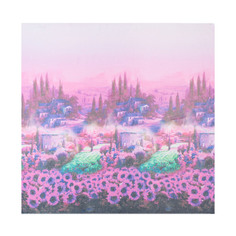 Платок Labbra фиолетовый 150x150 см