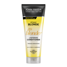 Кондиционер осветляющий Sheer Blonde Go Blonder для натуральных, мелированных и окрашенных волос 250 мл John Frieda