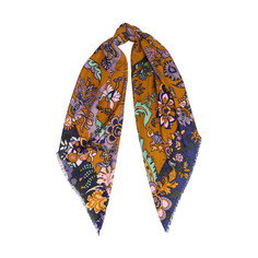 Платок Eleganzza коричневый 120x120 см