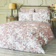 Постельный комплект Estia Альма темно-розовый полуторный