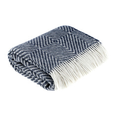 Плед Home blanket astrid 130х190 бело-темно синий
