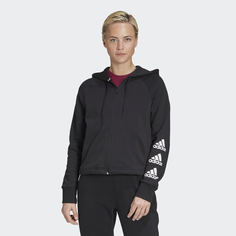 Флисовая толстовка Stacked Logo adidas Athletics