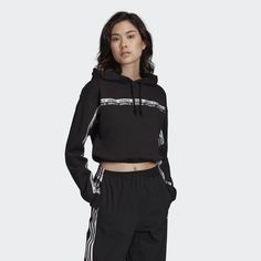 Укороченная худи adidas Originals