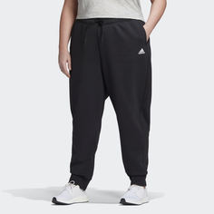 Флисовые брюки Stacked Logo (Plus Size) adidas Athletics