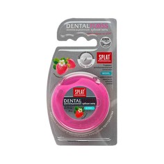 SPLAT Антибактериальная объемная зубная нить SPLAT Professional Dental Floss с ароматом КЛУБНИКИ