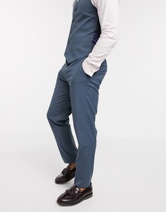 Сине-зеленые узкие брюки ASOS DESIGN wedding-Синий