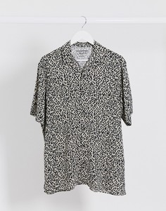 Черная рубашка со звериным принтом Jack & Jones Originals-Черный