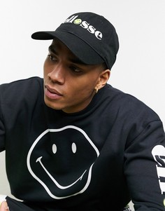 Черная кепка с логотипом Ellesse x Smiley-Черный