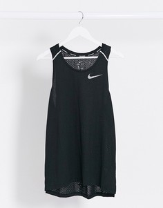 Черная майка Nike Running - Miler-Черный