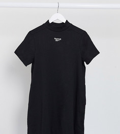 Черное платье-футболка с логотипом Reebok classic-Черный