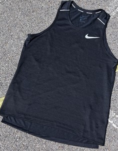 Черная майка Nike Running Breathe Rise 365-Черный
