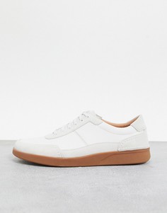 Белые кроссовки Clarks-Белый