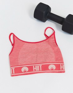Оранжевый бесшовный бюстгальтер HIIT