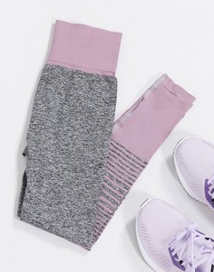 Фиолетовые бесшовные леггинсы с эффектом деграде HIIT-Фиолетовый