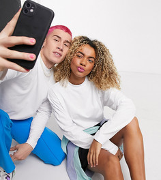 Белый лонгслив COLLUSION Unisex