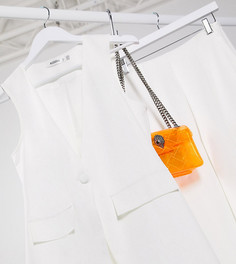 Белая куртка от комплекта без рукавов Missguided-Белый