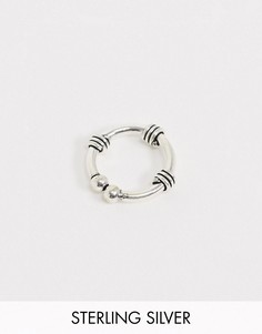 Серебряное кольцо для носовой перегородки Kingsley Ryan-Серебряный