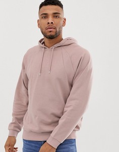 Розовый худи свободного кроя ASOS DESIGN