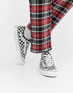 Черные кроссовки с шахматным принтом Vans Style 36 Decon SF VN0A3MVL01U1-Черный