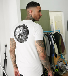 Белая облегающая футболка из органического хлопка ASOS DESIGN Tall-Белый