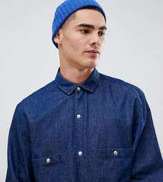 Джинсовая рубашка классического кроя с длинными рукавами Noak-Синий