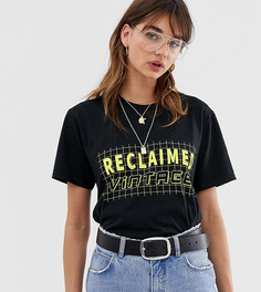 Футболка с принтом Reclaimed Vintage inspired-Черный