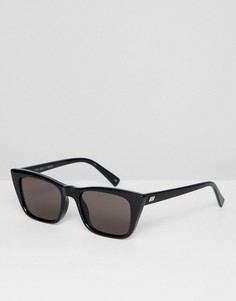 Черные солнцезащитные очки "кошачий глаз" Le Specs I Feel Love-Черный