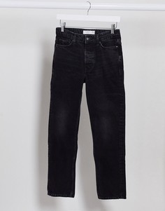 Черные прямые джинсы Topman-Черный
