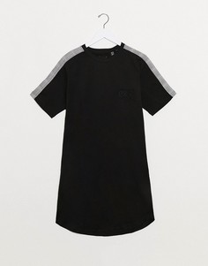 Футболка со вставками Duke Тall-Черный