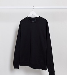 Черный oversize-свитшот ASOS DESIGN Tall