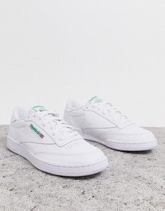 Белые кроссовки Reebok Club C 85-Черный