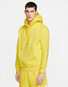Худи желтого цвета Nike Club-Желтый