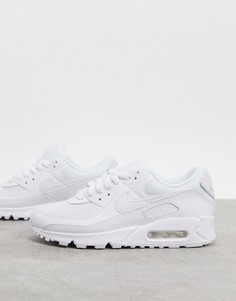 Белые кроссовки Nike Air Max 90-Белый