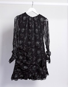 Черное платье миди Stevie May-Черный