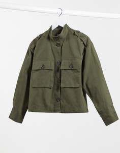 Легкая куртка цвета хаки Pimkie-Зеленый